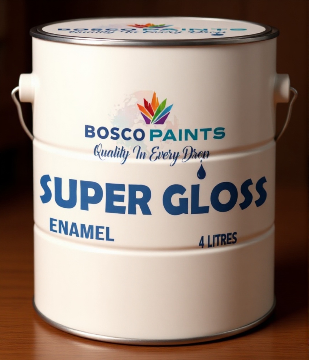 Super Gloss paint — front view
